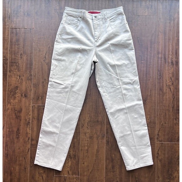 Gloria Vanderbilt Pants - Gloria Vanderbilt Jeans Womens Petite 32 Beige Straight Leg Zip Fly Casual Pants